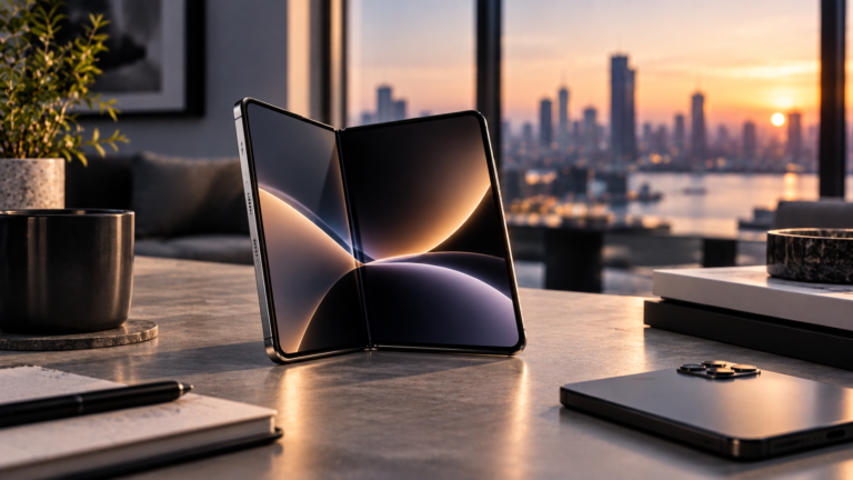 Concept visualization of a premium foldable smartphone for Apple Duo analysis